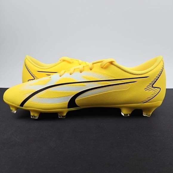 Puma Ultra Play FG/AG Voltage Pack Yellow White Black Men's Size 12.5 - Picture 5 of 7